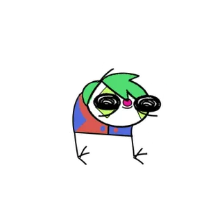 🤡 мультфильм, персонаж, иллюстрация, каракули, смешной, комикс whatsapp sticker