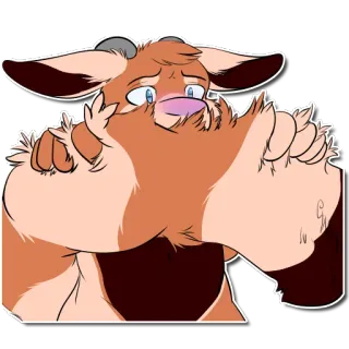 😳 Фурри, Антропоморфный, Мультфильм, Животное, Персонаж, Милый whatsapp sticker