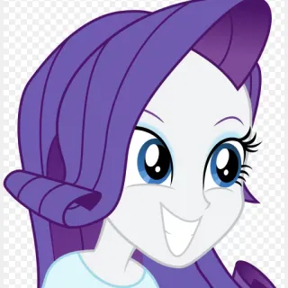 😁 Rarity My Little Pony My Little Pony, Рарити, мультфильм, пони, дружба, лошадь whatsapp sticker