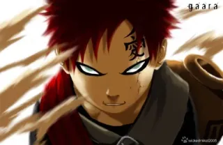 😡 Gaara Naruto anime, naruto, gaara, sand, manga telegram sticker