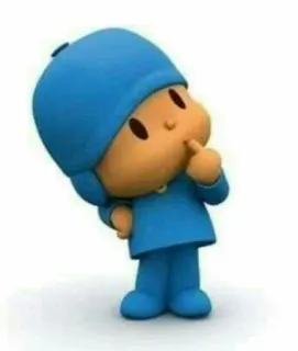 🤔 Pocoyo Cartoon, Animatie, Personage, Schattig, Kinderen, Kinderen telegram sticker