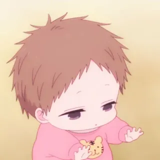 🧸 малыш, младенец, милый, чиби, аниме, мультфильм, ребенок telegram sticker