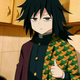 🌊 Giyu Tomioka Demon Slayer Аниме, Персонаж, Манга, Клинок, рассекающий демонов, Гию Томиока telegram sticker