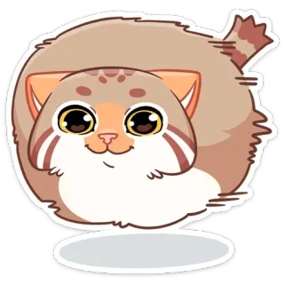 ☺️ chat, mignon, animal, autocollant, dessin animé, doux, kawaii telegram sticker