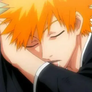 🍈 Ichigo Kurosaki Bleach 이치고, 블리치, 애니메이션, 만화, 자는, 피곤한 telegram sticker