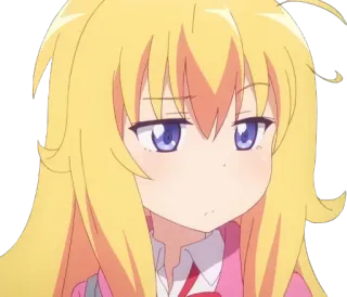 😒 Gabriel White Tenma Gabriel DropOut Anime, Mangá, Fofo/a, Garota, Engraçado, Reação, Gabriel DropOut telegram sticker