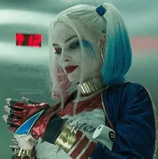 😌 Harley Quinn Suicide Squad Harley Quinn, DC Comics, Escuadrón Suicida, Margot Robbie, Personaje, Villano, Película telegram sticker
