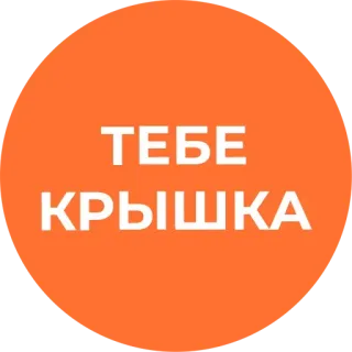 😠 ТЕБЕ КРЫШКА telegram sticker