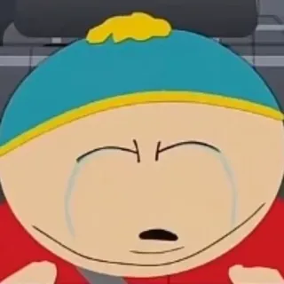 😭 Eric Cartman South Park cartone animato, piangere, triste, south park, personaggio, eric cartman telegram sticker