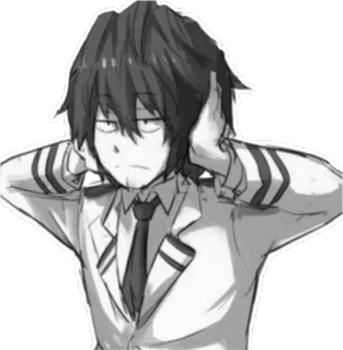 🔇 Shota Aizawa My Hero Academia anime, manga, shota aizawa, eraserhead telegram sticker