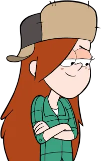 ☺️ Wendy Corduroy Gravity Falls Dessin animé, Personnage, Wendy, Wendy Corduroy, Gravity Falls telegram sticker