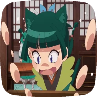 😱 アニメ, 女の子, 可愛い, 衝撃, びっくり, ファンタジー telegram sticker
