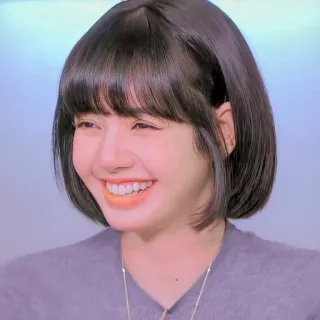 🌼 Lisa Лиса, K-pop, певица, знаменитость, портрет, улыбка, женщина telegram sticker