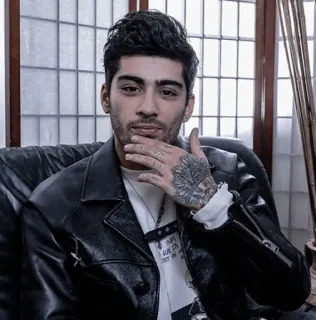 🔱 Zayn Malik ゼイン・マリク, セレブ, 歌手, タトゥー, ポートレート, 男性 telegram sticker