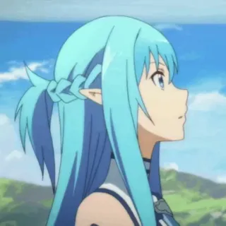 💞 Asuna Yuuki Sword Art Online anime, sword art online, asuna, waifu, video game, girl whatsapp sticker