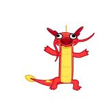 🕺 Mushu Mulan dragón, dibujos animados, mulán, disney, animado, personaje, comedia whatsapp sticker