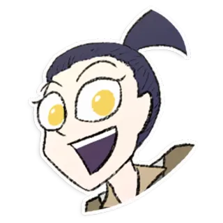 😄 cartoon, woman, portrait, sticker telegram sticker