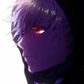 🥀 Anime, Anime Junge, Rote Augen, Charakter, Manga telegram sticker