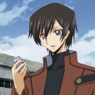 🥀 Lelouch Lamperouge Code Geass Anime, Maschio, Personaggio, Code Geass, Lelouch, Lelouch Lamperouge whatsapp sticker