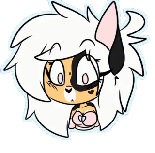 😳 Dessin animé, Animé, Personnage, Mignon, Kawaii, Autocollant telegram sticker