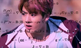 👨 10
+MCA=0
8(pv)+BB+
10
+VvBB+---П
+ P*)v - B (B-v-pv.()+p-p-C
-××B-J-7H(JB) - NAD(JB)
(gg)/4G
2
J=VXB
g=-V math, equation, science, formula telegram sticker