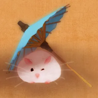 🐹 hamster, umbrella, cute, animal, beach, summer, kawaii telegram sticker