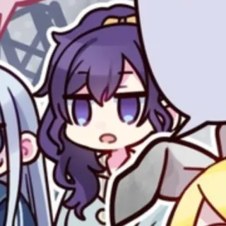 🕳️ anime, cartone animato, personaggio, adesivo, ragazza telegram sticker
