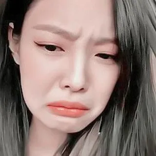 🌷 smutny, płacz, emocje, zdenerwowany, twarz, kobieta whatsapp sticker