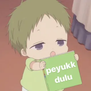 🥯 peyukk dulu アニメ, 男の子, かわいい, 本, 漫画 whatsapp sticker