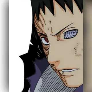 ⚫️ Obito Uchiha Naruto Anime, Manga, Villain, Sharingan, Rinnegan telegram sticker
