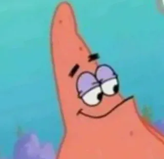 😈 Patrick Star Spongebob Squarepants патрик, морская звезда, спанч боб, мультфильм, смешной, персонаж telegram sticker