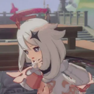 💫 Paimon Genshin Impact paimon, genshin impact, anime, videospiel, süß whatsapp sticker