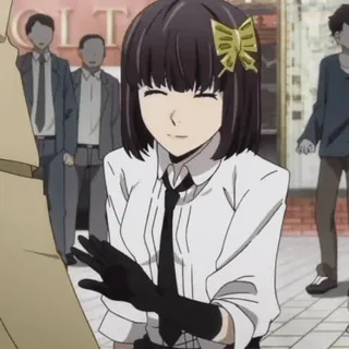 😅 Yosano Akiko Bungou Stray Dogs Anime, Chica, Personaje, Yosano Akiko, Bungou Stray Dogs, Anime japonés telegram sticker