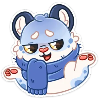 🤷‍♂️ การ์ตูน, หมี, ผ้าพันคอ, น่ารัก, สัตว์, ฤดูหนาว whatsapp sticker