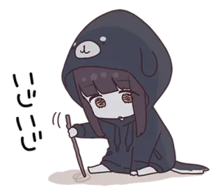 🌩 にこにこ Anime, Kawaii, Chibi, Niedlich, Zeichnung telegram sticker