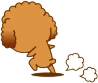 👣 cão, correndo, desenho animado, animal, animal de estimação telegram sticker