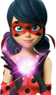 🐞 Ladybug Miraculous: Tales of Ladybug & Cat Noir 瓢虫少女, 超级英雄, 卡通, 动画, 角色 whatsapp sticker