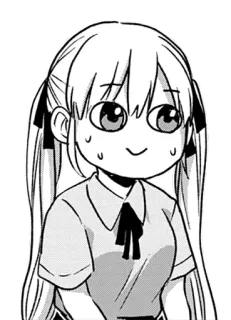 😥 anime, manga, girl, cute, character, illustration telegram sticker