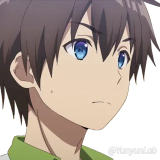 😅 @YunyunLab Anime, Desenho animado, Personagem, Pessoa, Arte telegram sticker
