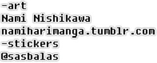 ℹ️ Nami Nishikawa art, stickers, tumblr, artist telegram sticker