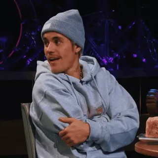 🌑 Justin Bieber celebrity, singer, musician, Justin Bieber, portrait telegram sticker