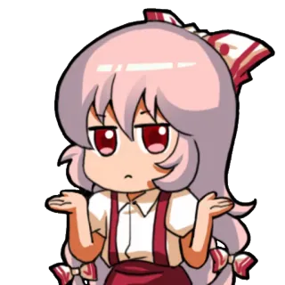 😕 anime, manga, dubbio, confuso, scrollata di spalle telegram sticker