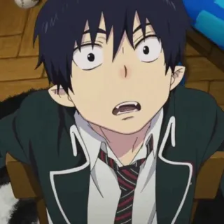 ☁️ Rin Okumura Blue Exorcist Anime, Cartoon, Charakter, Illustration, Blue Exorcist, Rin Okumura telegram sticker