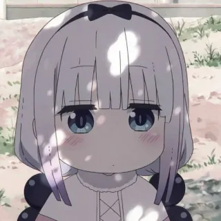 💕 Kanna Kamui Miss Kobayashi's Dragon Maid Kanna, Dragon Maid, Anime, Carino, Chibi, Cartone animato telegram sticker
