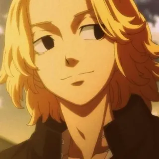 🧀 Manjiro Sano Tokyo Revengers Anime, Manga, Manjiro Sano, Tokyo Revengers, Charakter, Blonde Haare telegram sticker