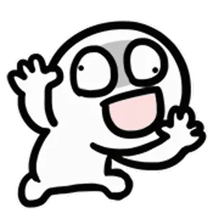 😃 Cartoon, Emoticon, Sticker, Ausdruck, Fröhlich, Glücklich whatsapp sticker