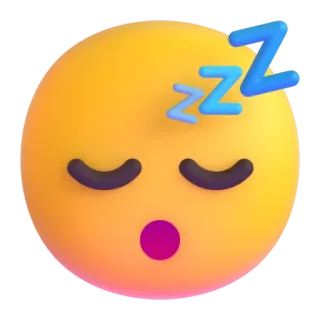 😴 อิโมจิ, นอนหลับ, การนอน, zz telegram sticker