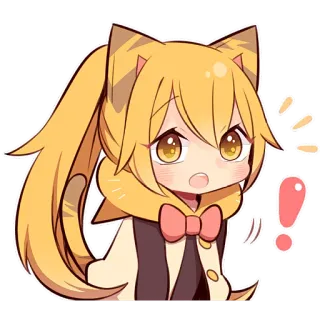 😯 anime, kawaii, sticker, cute, manga, cartoon, illustration telegram sticker