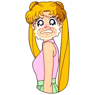 😭 Sailor Moon Anime, Cartoni animati, Sailor Moon, Manga, Personaggio whatsapp sticker