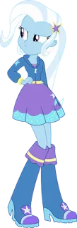 😑 Zeichentrickfigur, Cartoon, Weiblich, My Little Pony, Trixie Lulamoon telegram sticker